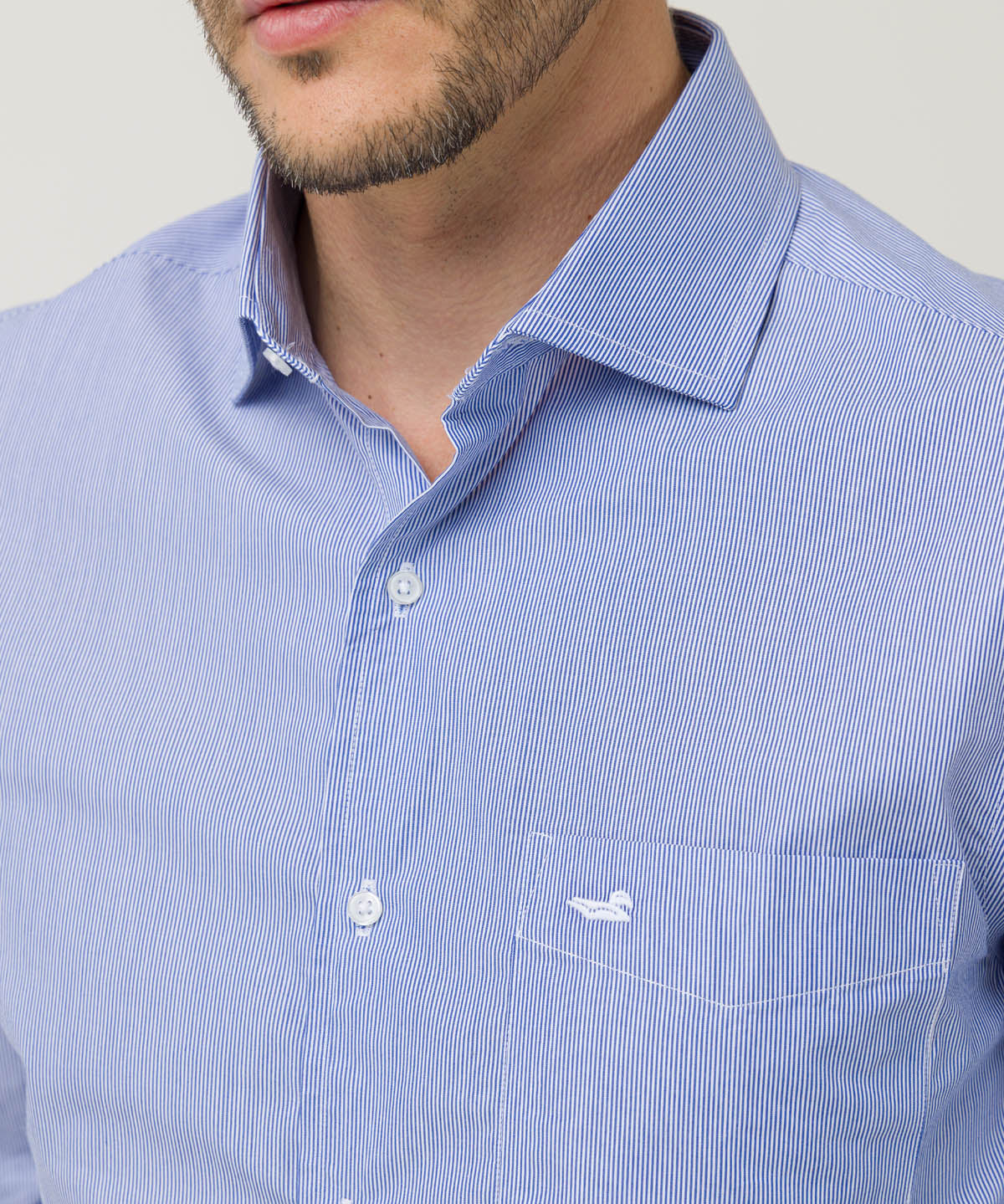 Camisa Algodón Hombre Easylife Celeste Rockford