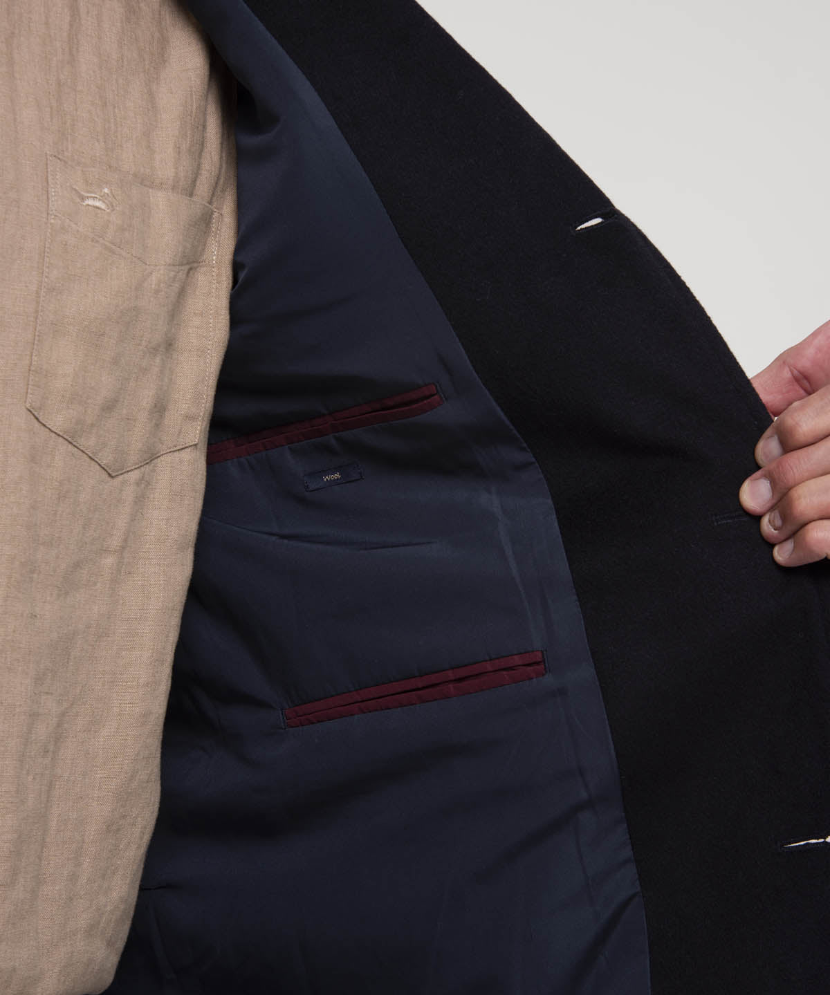 Chaqueta Lana Hombre Arlo Beige Rockford