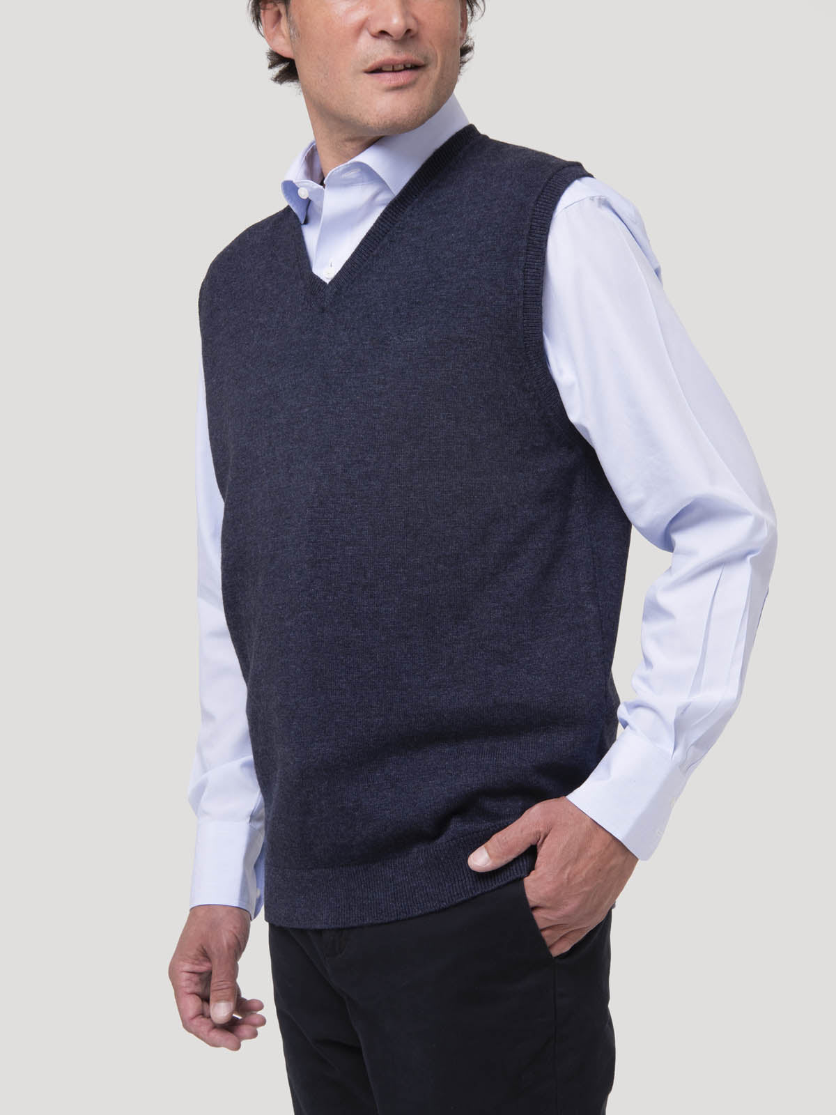 Sweater Lana Hombre Vestswin Azul Rockford
