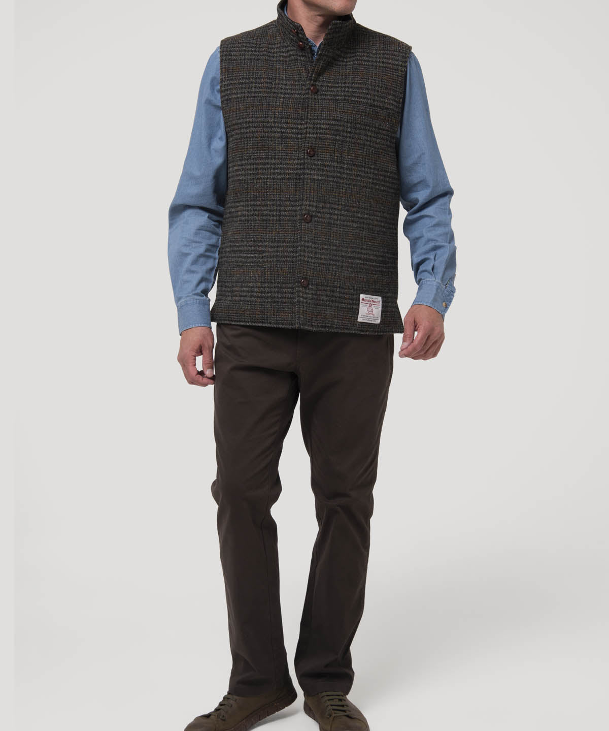 Chaqueta Sin Mangas Lana Hombre Square Café Rockford