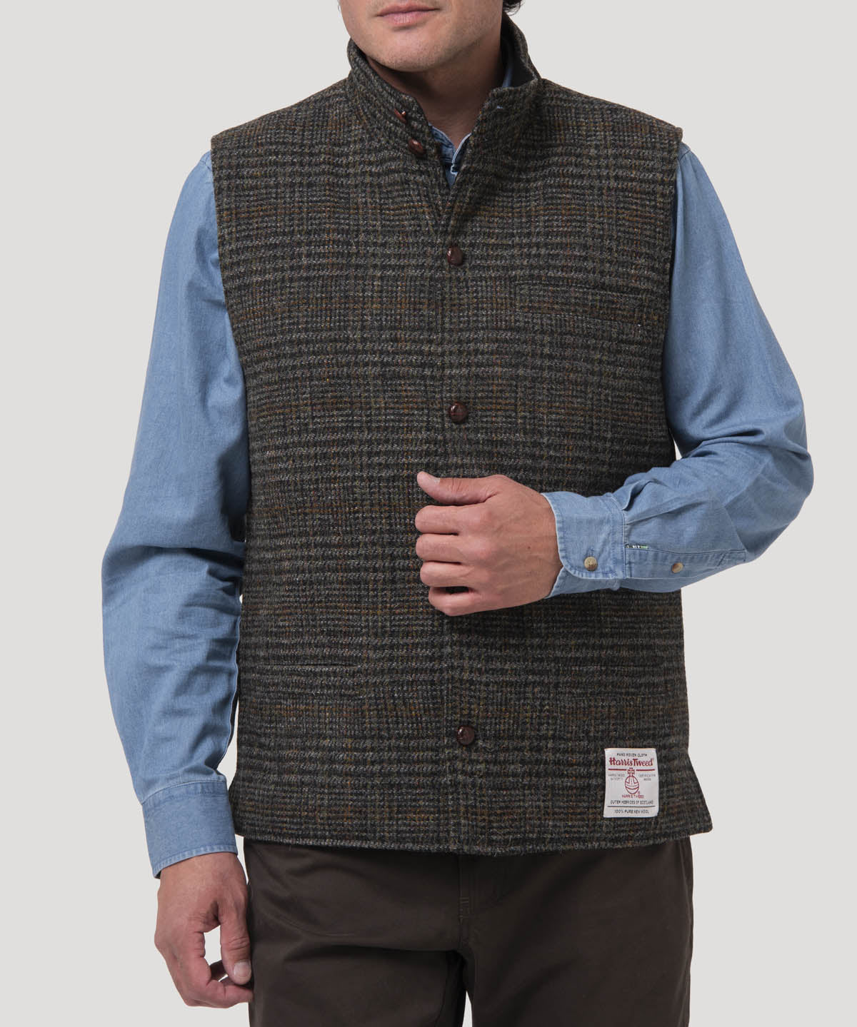Chaqueta Sin Mangas Lana Hombre Square Café Rockford