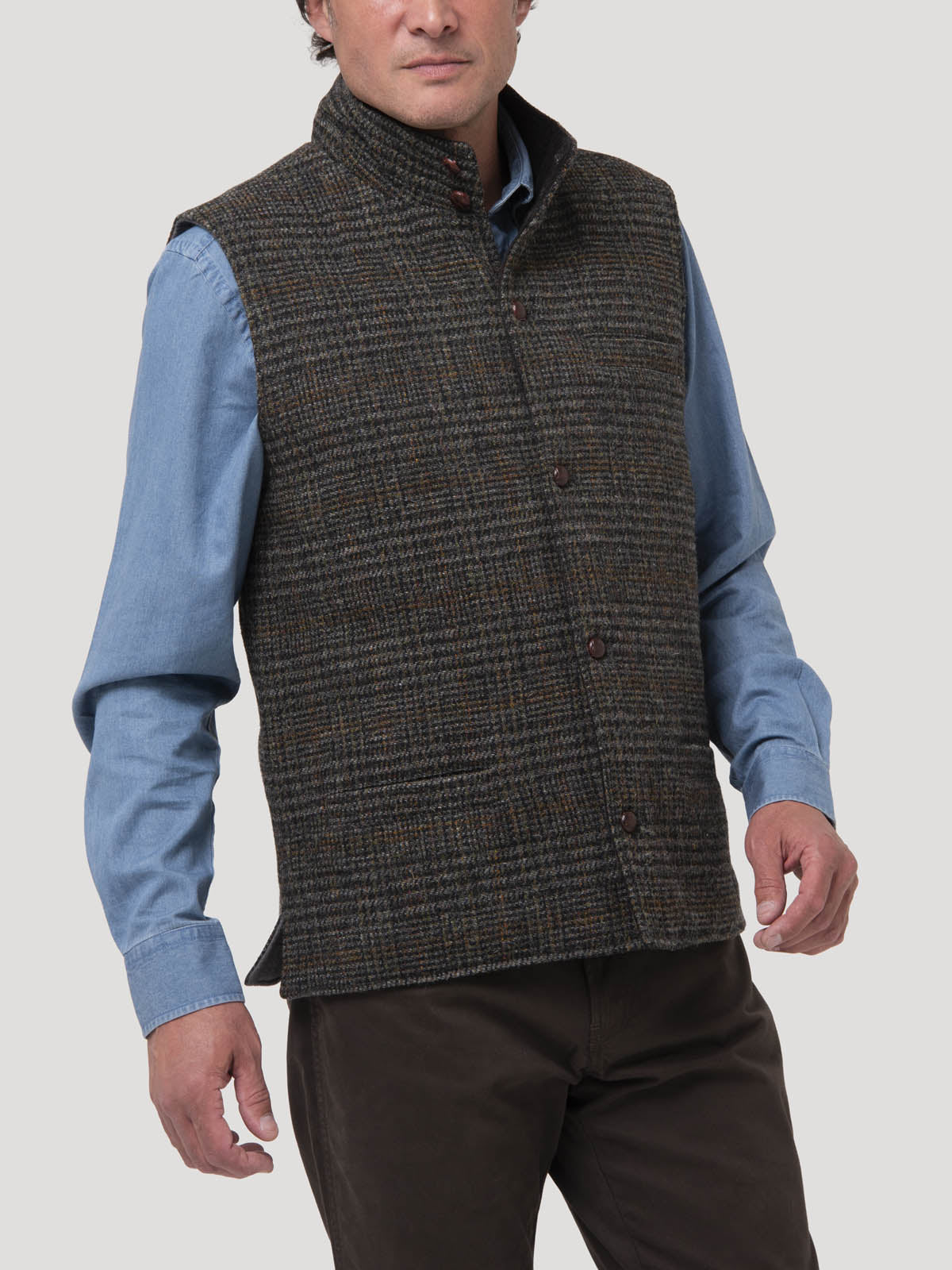 Chaqueta Sin Mangas Lana Hombre Square Café Rockford