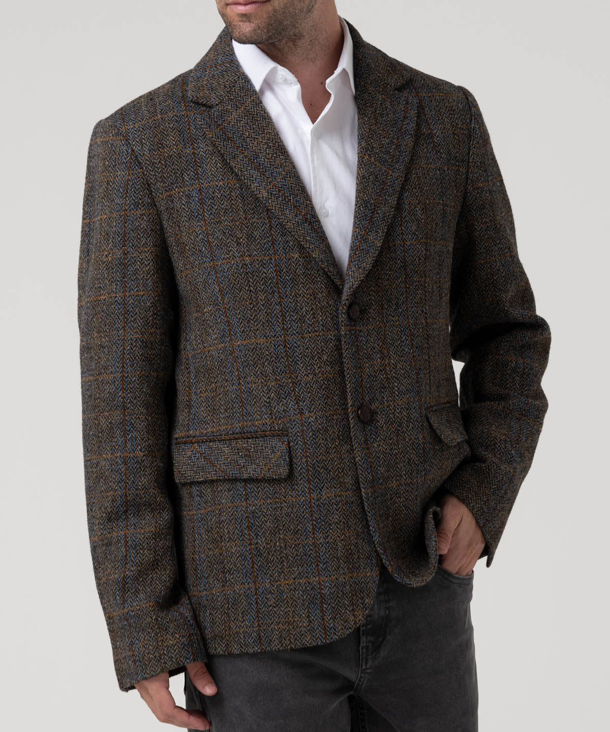Chaqueta Lana Hombre Harblaze Azul Rockford