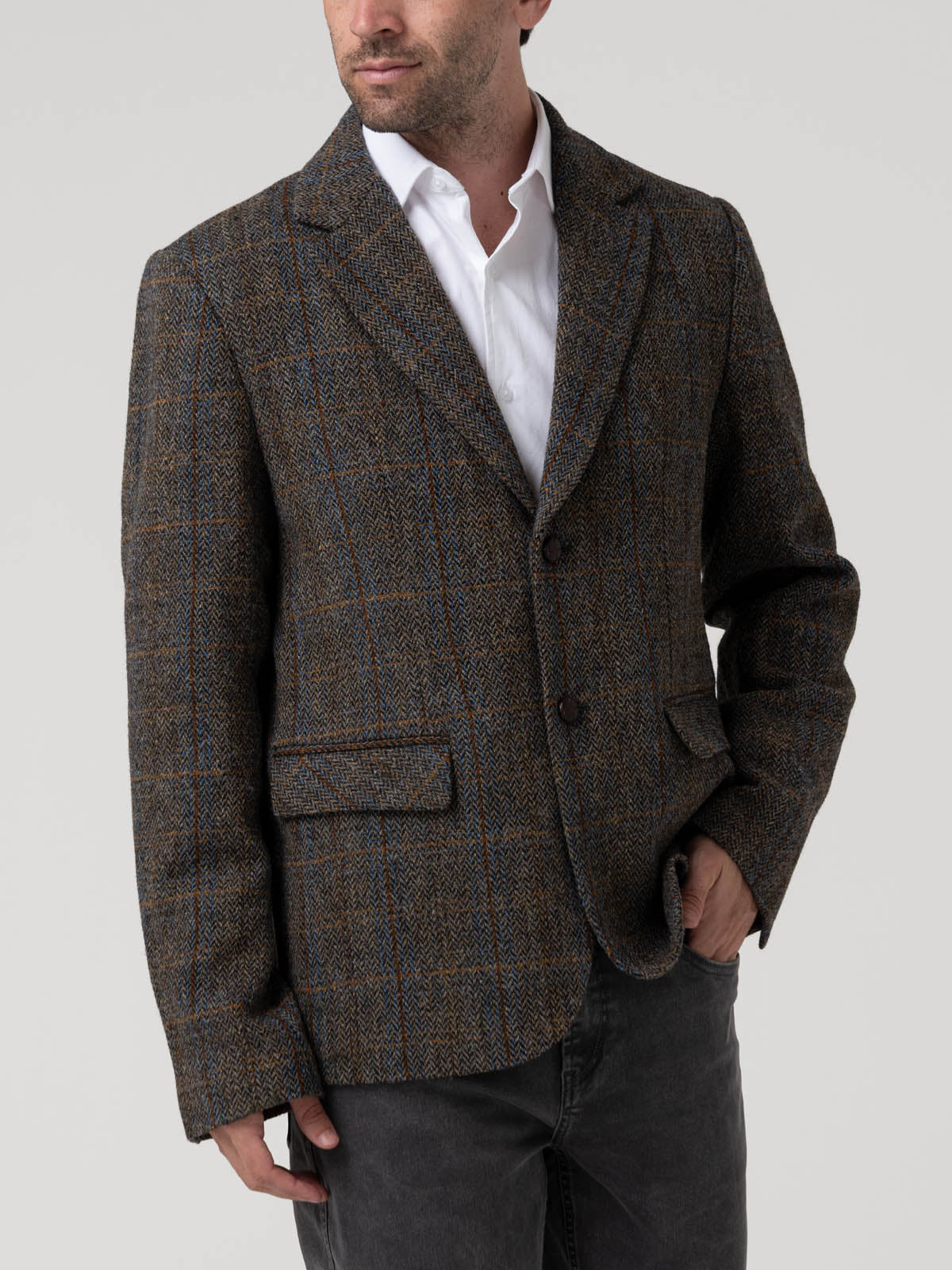 Chaqueta Lana Hombre Harblaze Azul Rockford