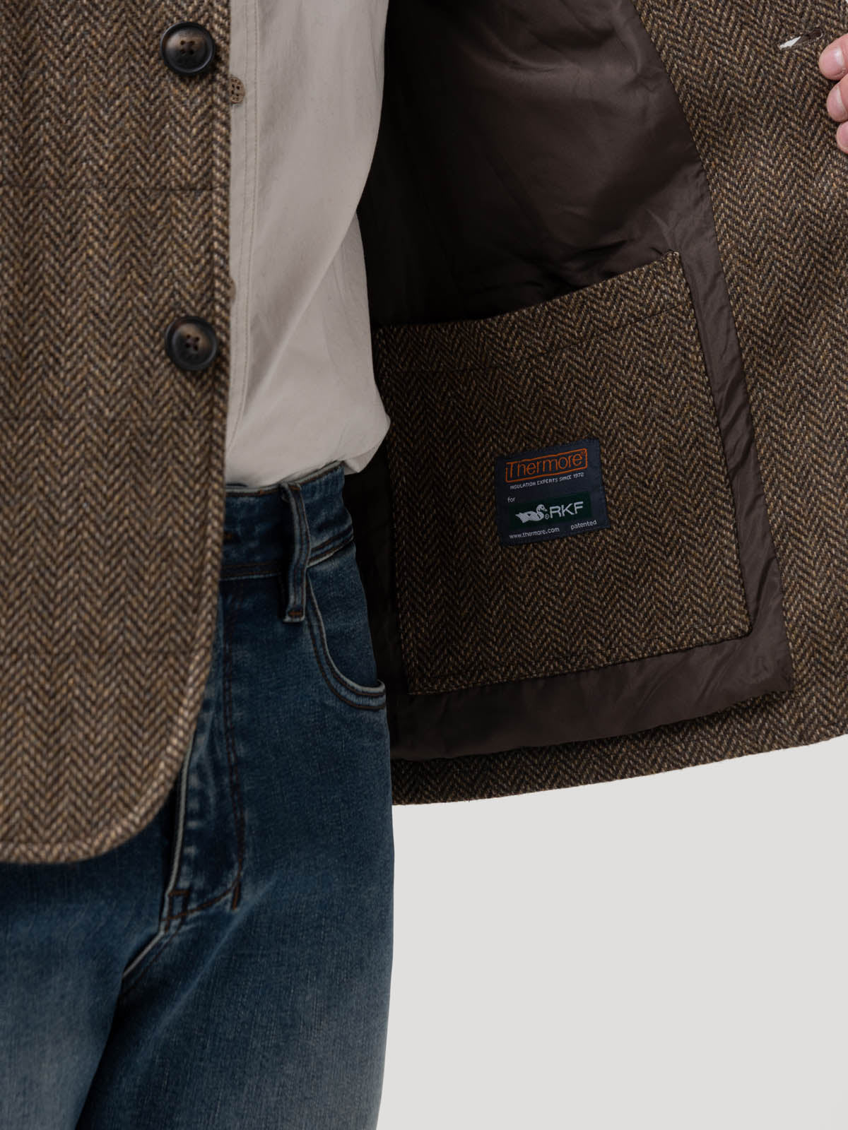 Chaqueta Lana Hombre Lewis Café Rockford