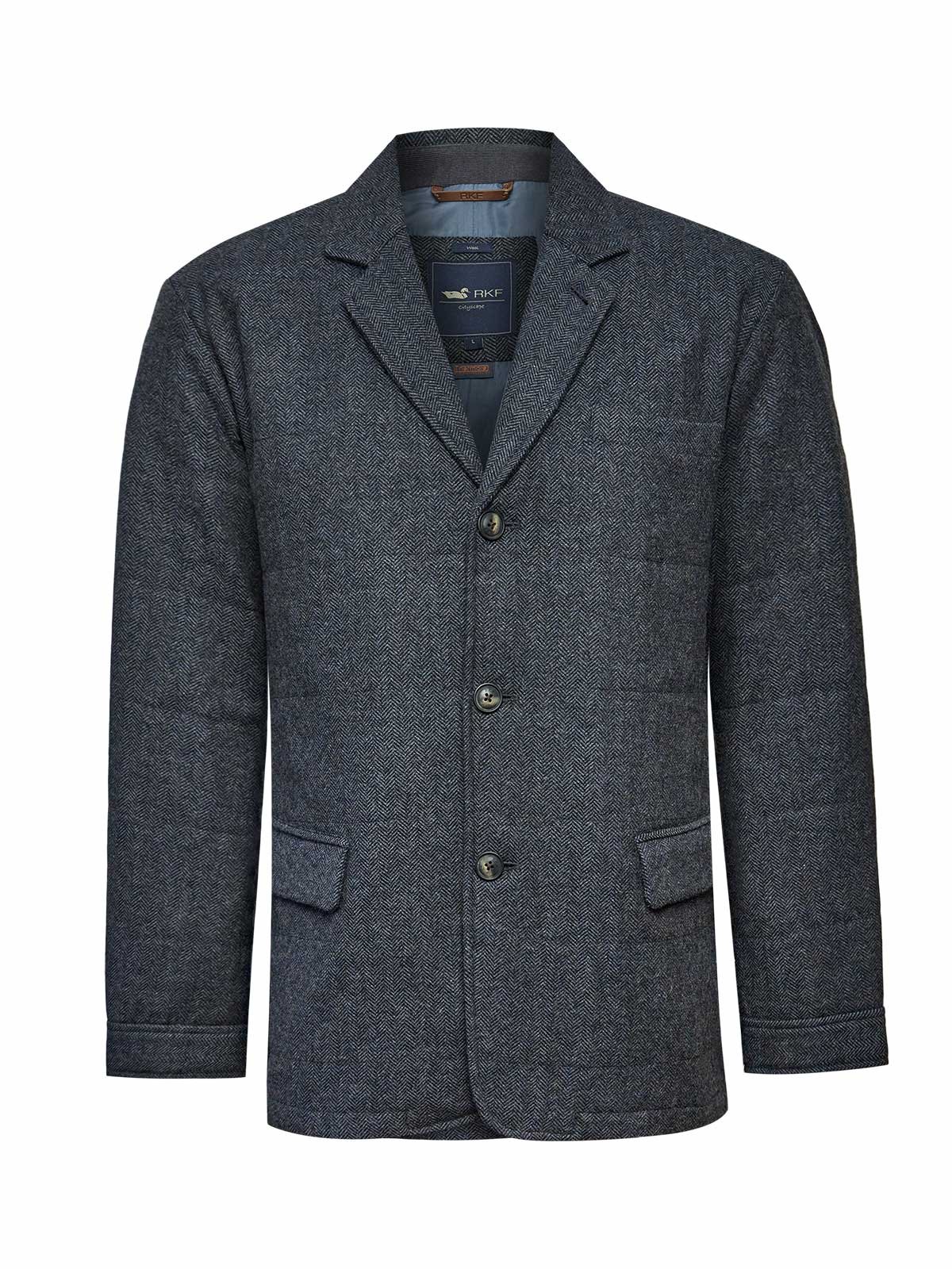 Chaqueta Lana Hombre Lewis Azul Rockford