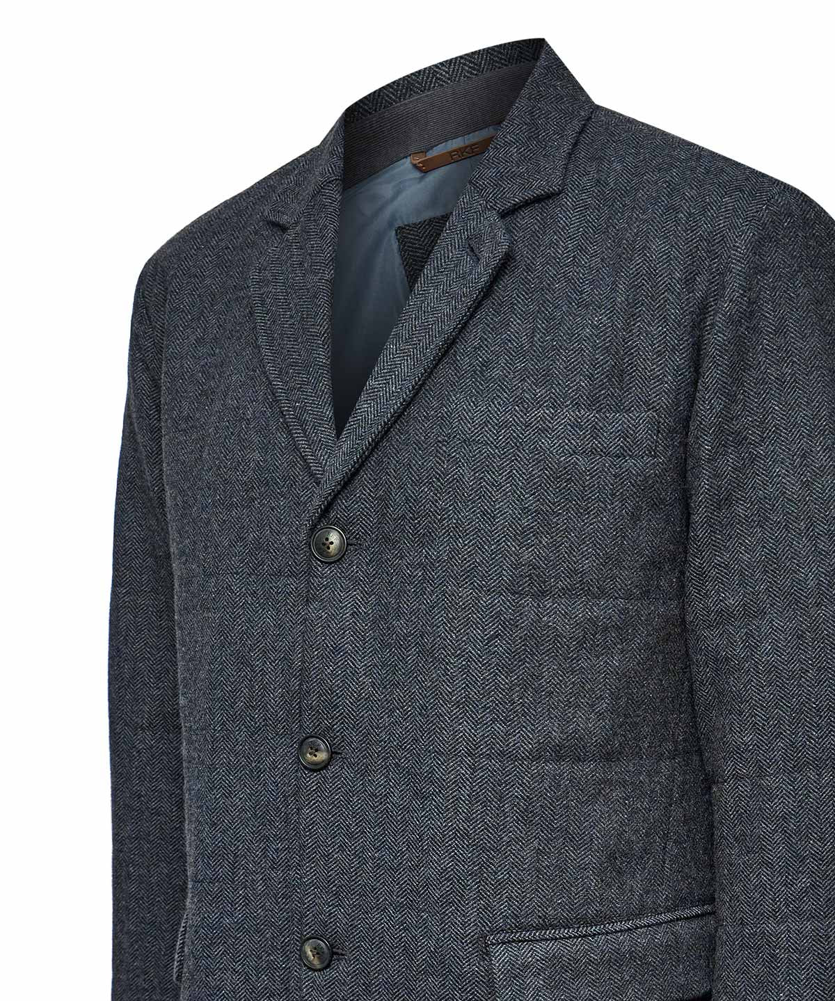 Chaqueta Lana Hombre Lewis Azul Rockford