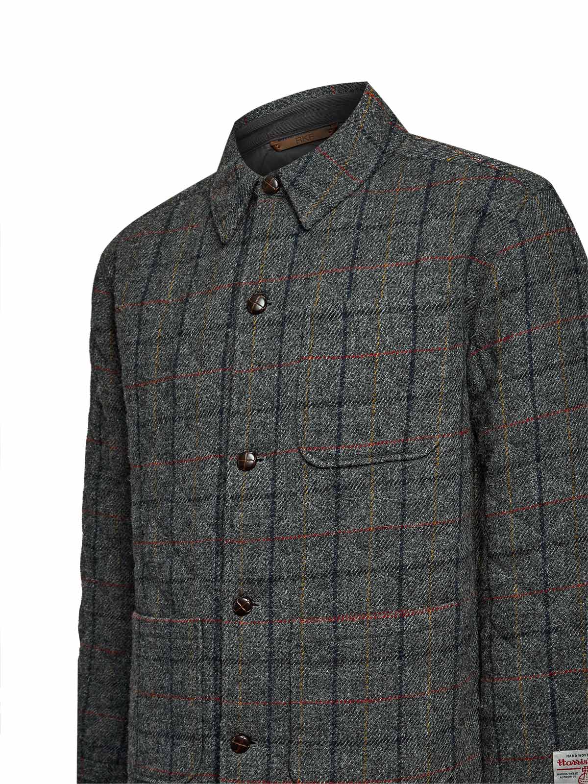 Chaqueta Lana Hombre Harris Gris Rockford