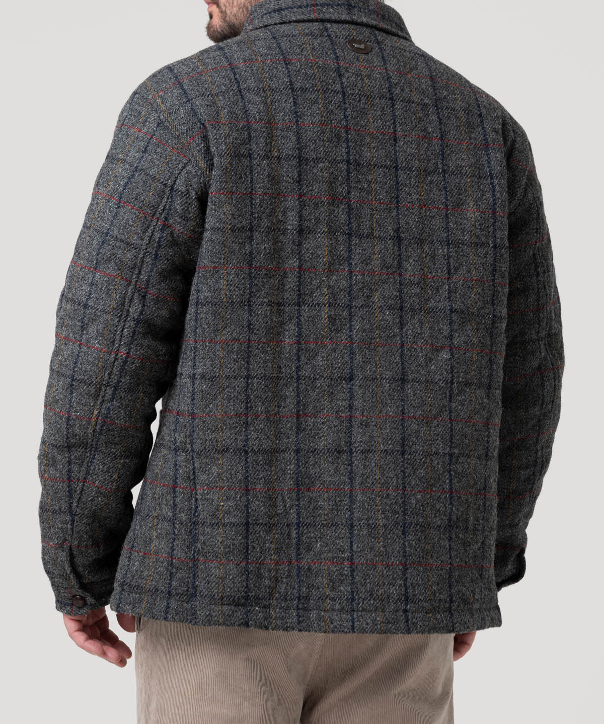 Chaqueta Lana Hombre Harris Gris Rockford