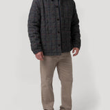 Chaqueta Lana Hombre Harris Gris Rockford