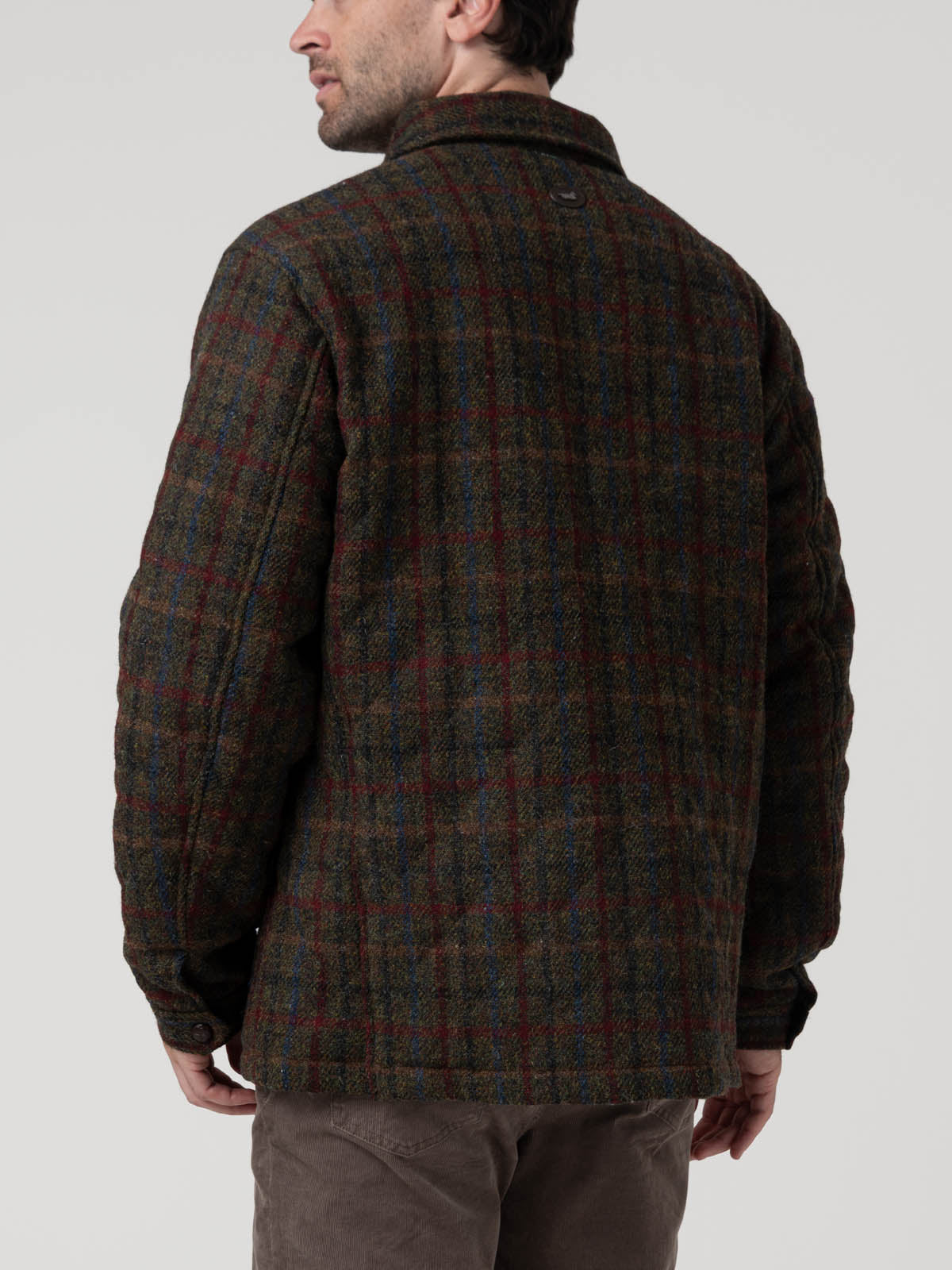 Chaqueta Lana Hombre Harris Azul Rockford