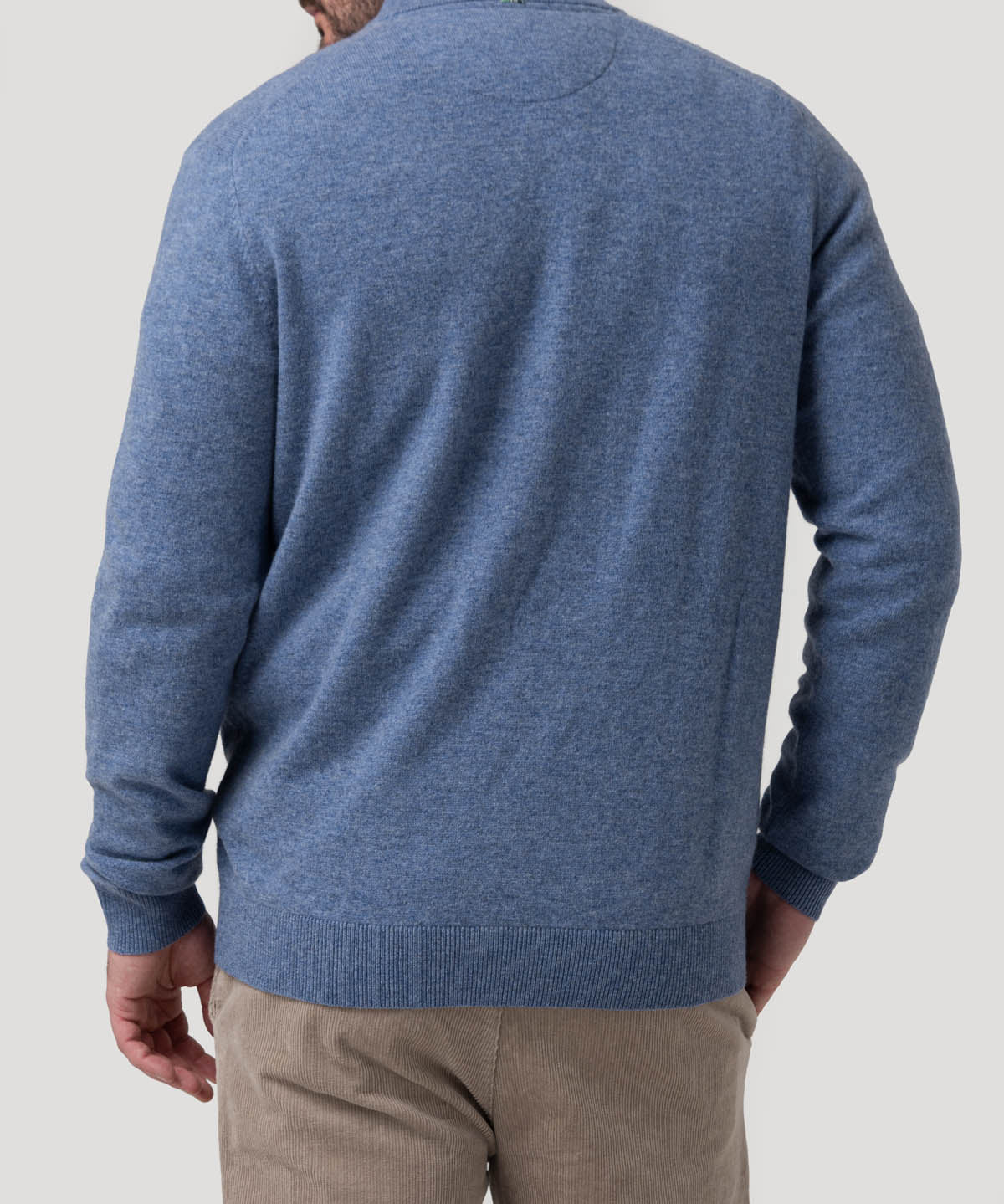 Sweater Lana Hombre Varn Celeste Rockford