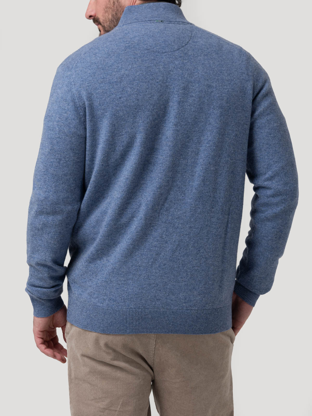 Sweater Lana Hombre Varn Celeste Rockford