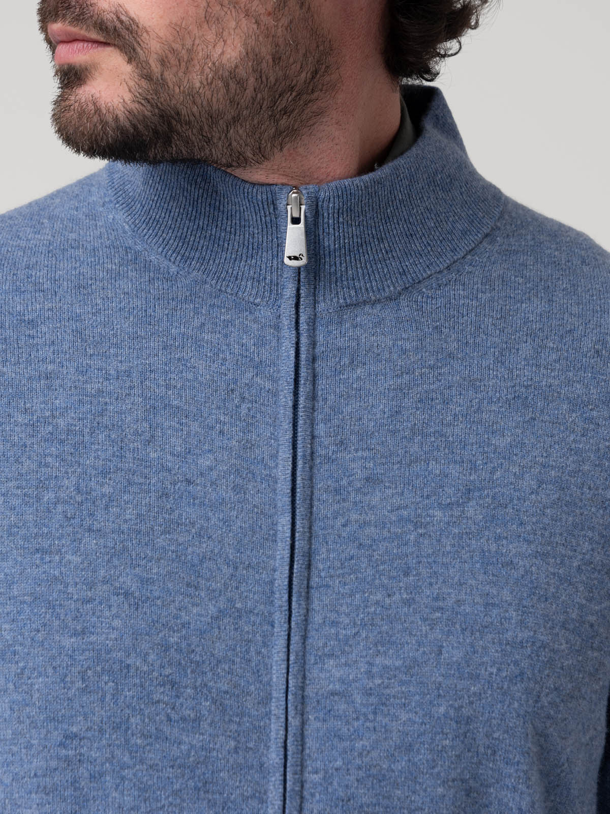 Sweater Lana Hombre Varn Celeste Rockford
