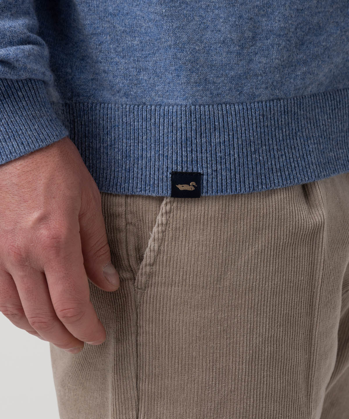 Sweater Lana Hombre Varn Celeste Rockford