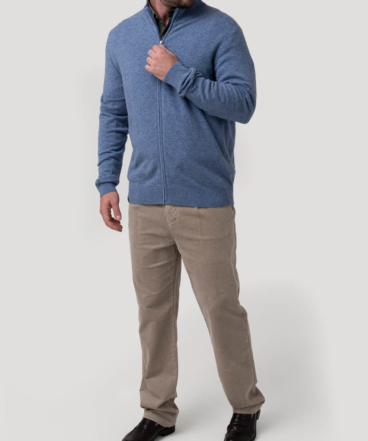 Sweater Lana Hombre Varn Celeste Rockford