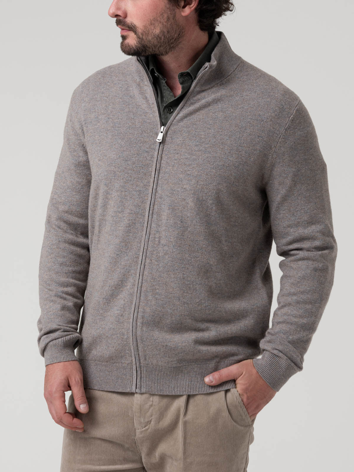 Sweater Lana Hombre Varn Gris Rockford