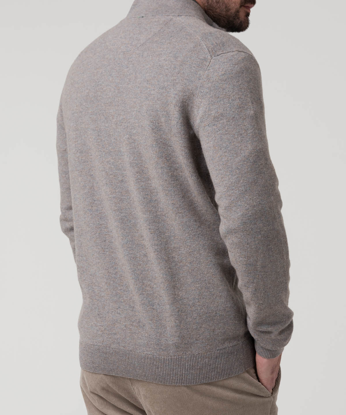 Sweater Lana Hombre Varn Gris Rockford