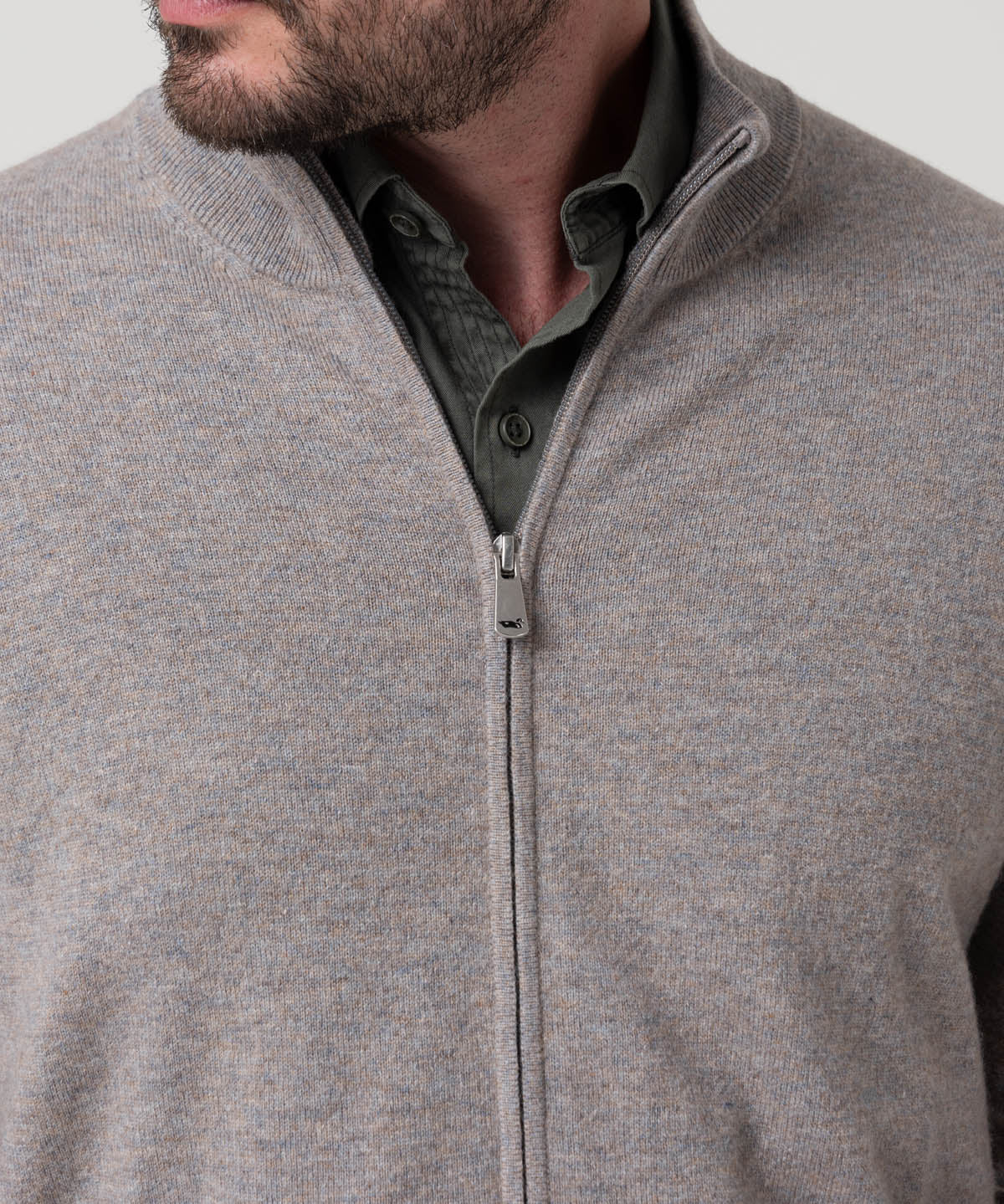 Sweater Lana Hombre Varn Gris Rockford