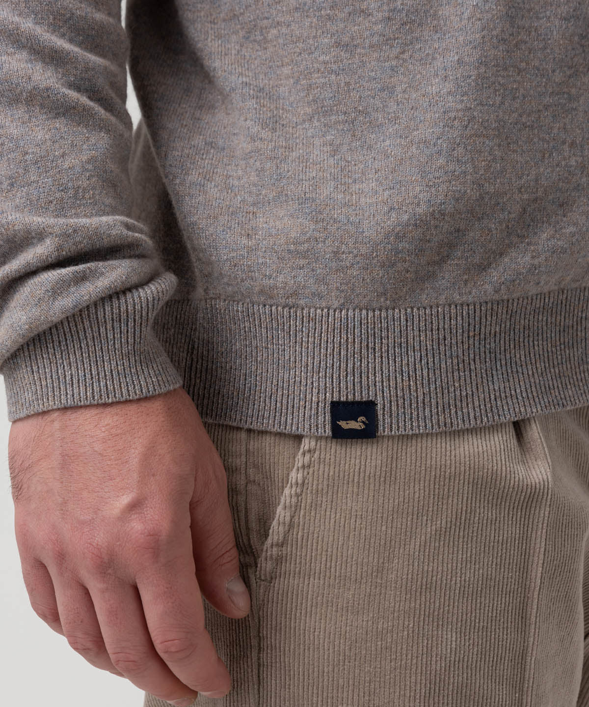 Sweater Lana Hombre Varn Gris Rockford