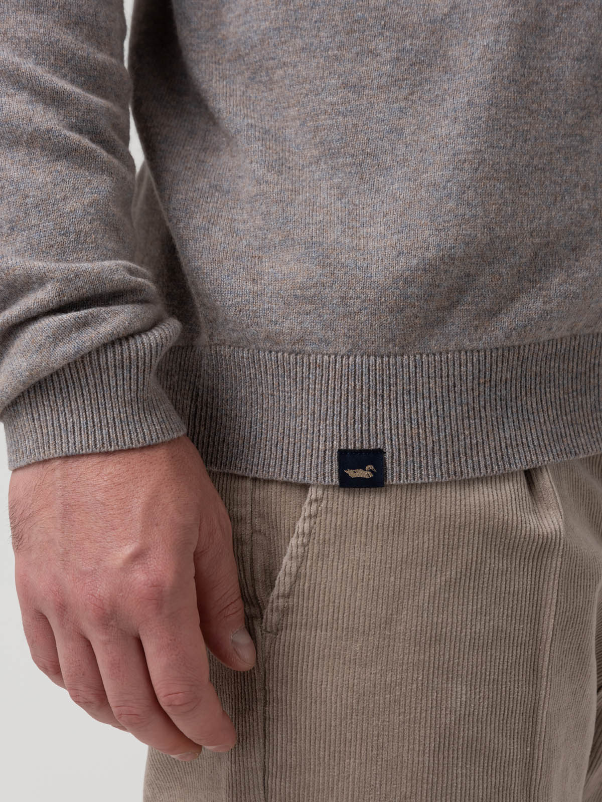 Sweater Lana Hombre Varn Gris Rockford