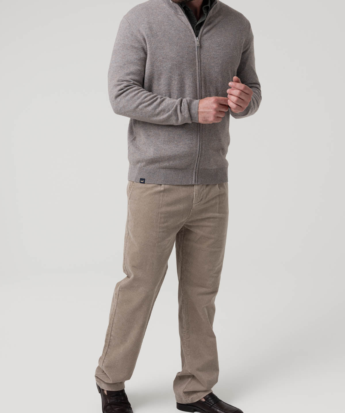 Sweater Lana Hombre Varn Gris Rockford