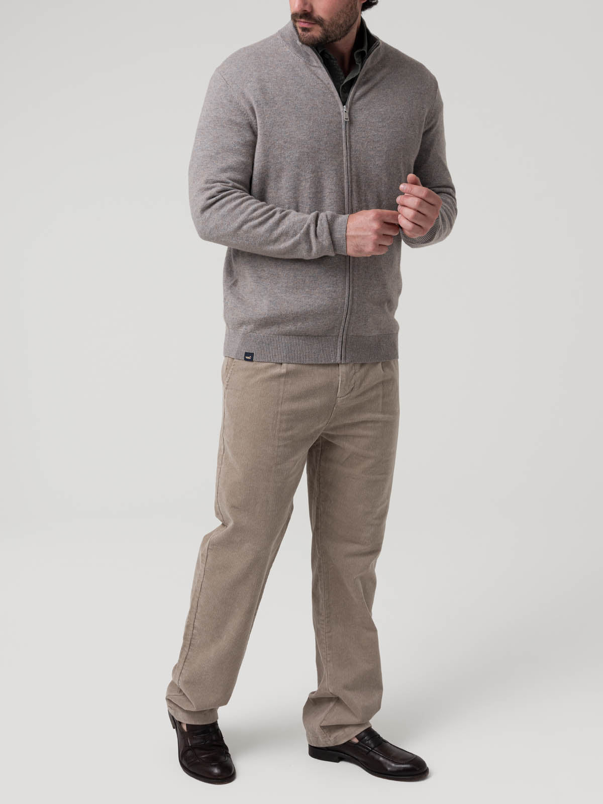 Sweater Lana Hombre Varn Gris Rockford