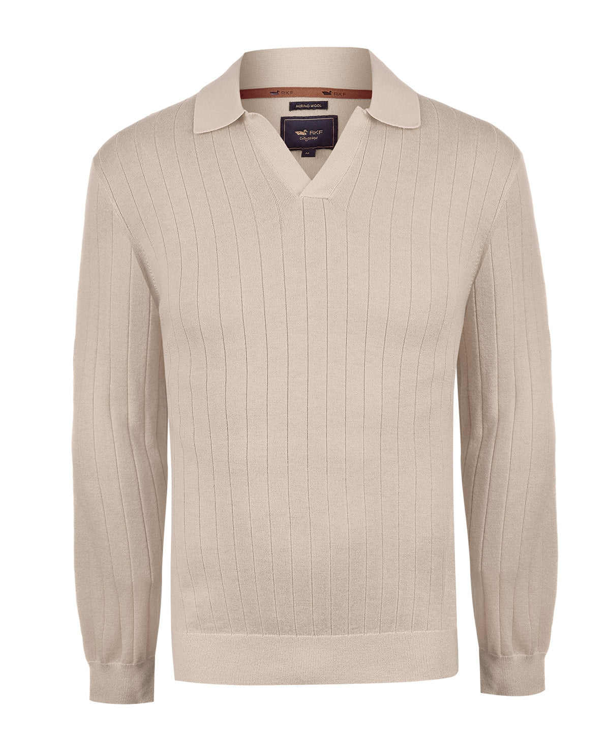 Sweater Lana Merino Hombre Rocco Beige Rockford