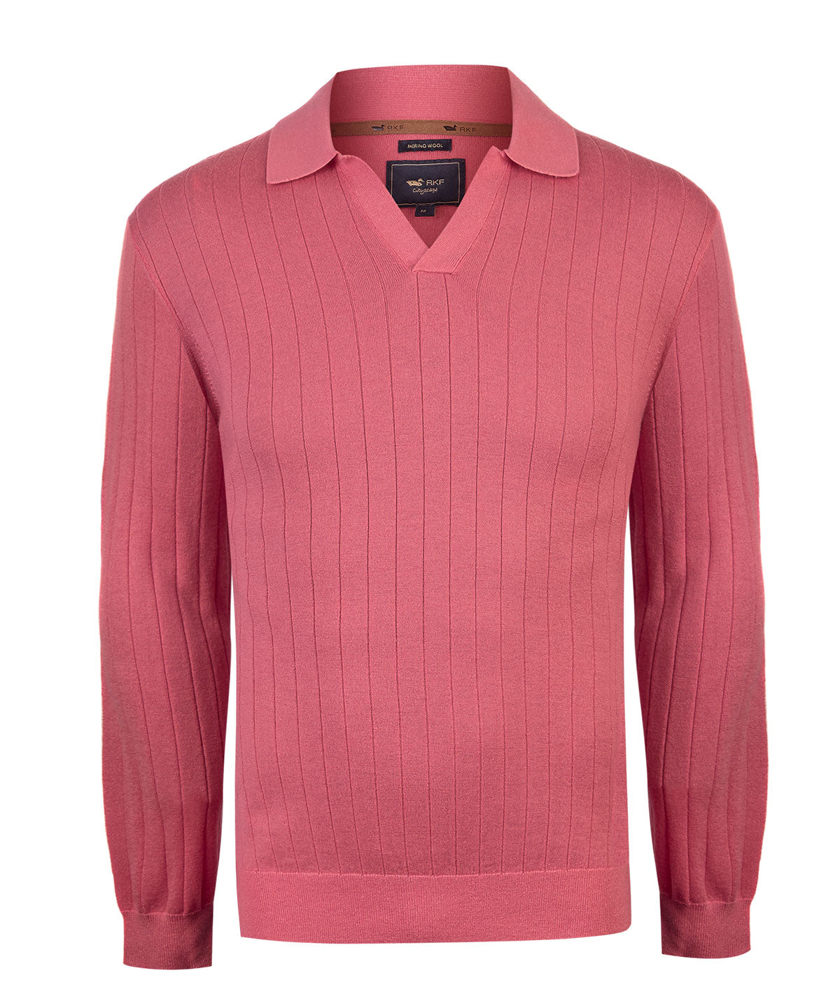 Sweater Lana Merino Hombre Rocco Rosado Rockford