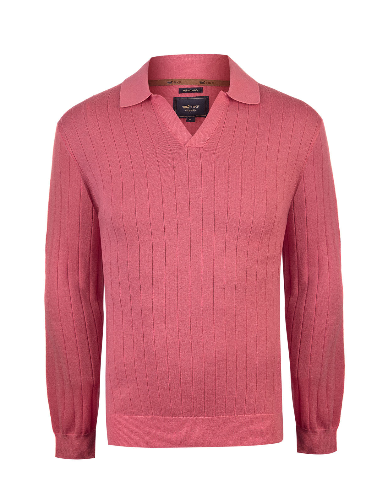 Sweater Lana Merino Hombre Rocco Rosado Rockford