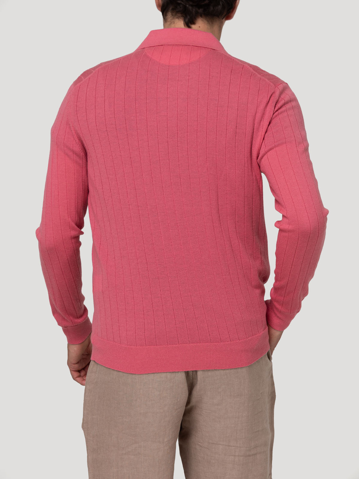 Sweater Lana Merino Hombre Rocco Rosado Rockford