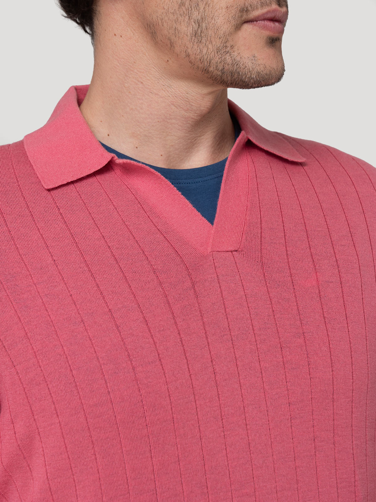 Sweater Lana Merino Hombre Rocco Rosado Rockford