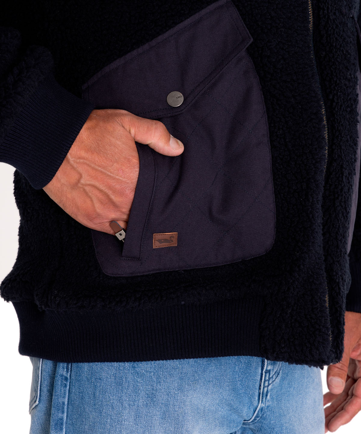 Polar Fibras Recicladas Hombre Blackburn Azul Rockford