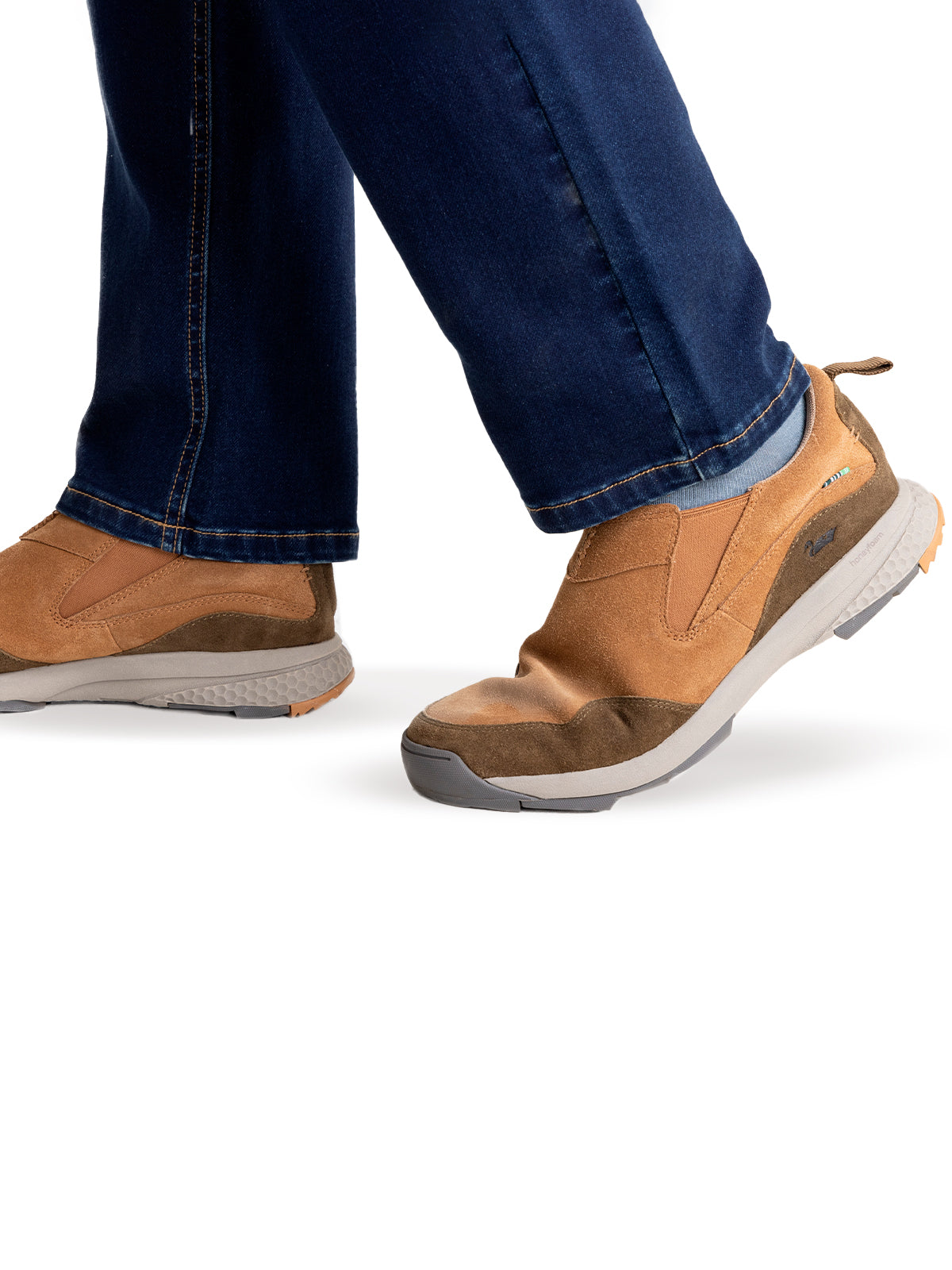 Zapatilla Cuero Hombre Utah Café Claro Rockford
