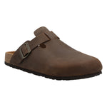Sueco Cuero Liso Hombre Rowan Café Rockford