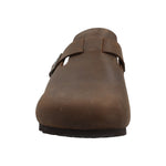 Sueco Cuero Liso Hombre Rowan Café Rockford