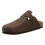 Sueco Cuero Liso Hombre Rowan Café Rockford