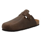 Sueco Cuero Liso Hombre Rowan Café Rockford