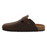 Sueco Cuero Liso Hombre Rowan Café Rockford