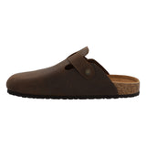 Sueco Cuero Liso Hombre Rowan Café Rockford
