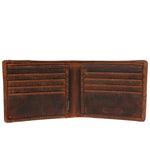 Billetera Canvas/Cuero Hombre WX Jasper Ventana Café Rockford