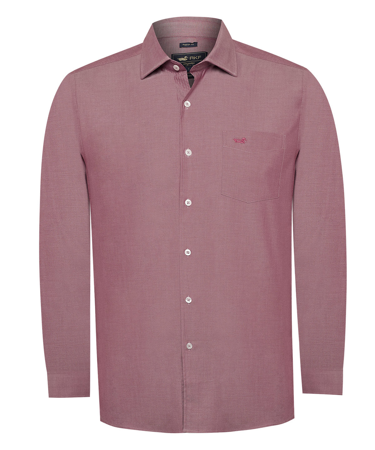 Camisa Algodón Hombre Woolsolid Rojo Rockford