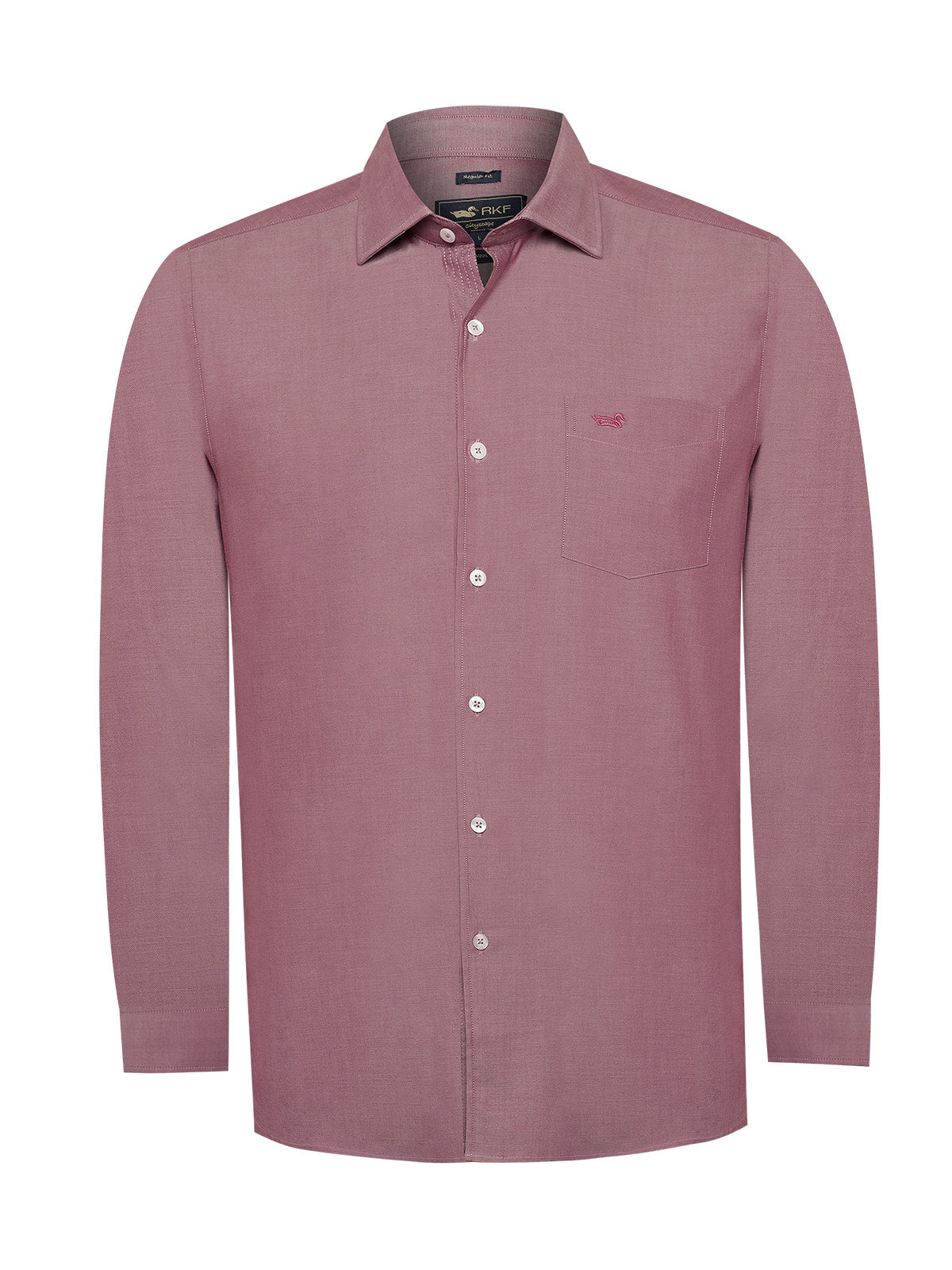 Camisa Algodón Hombre Woolsolid Rojo Rockford