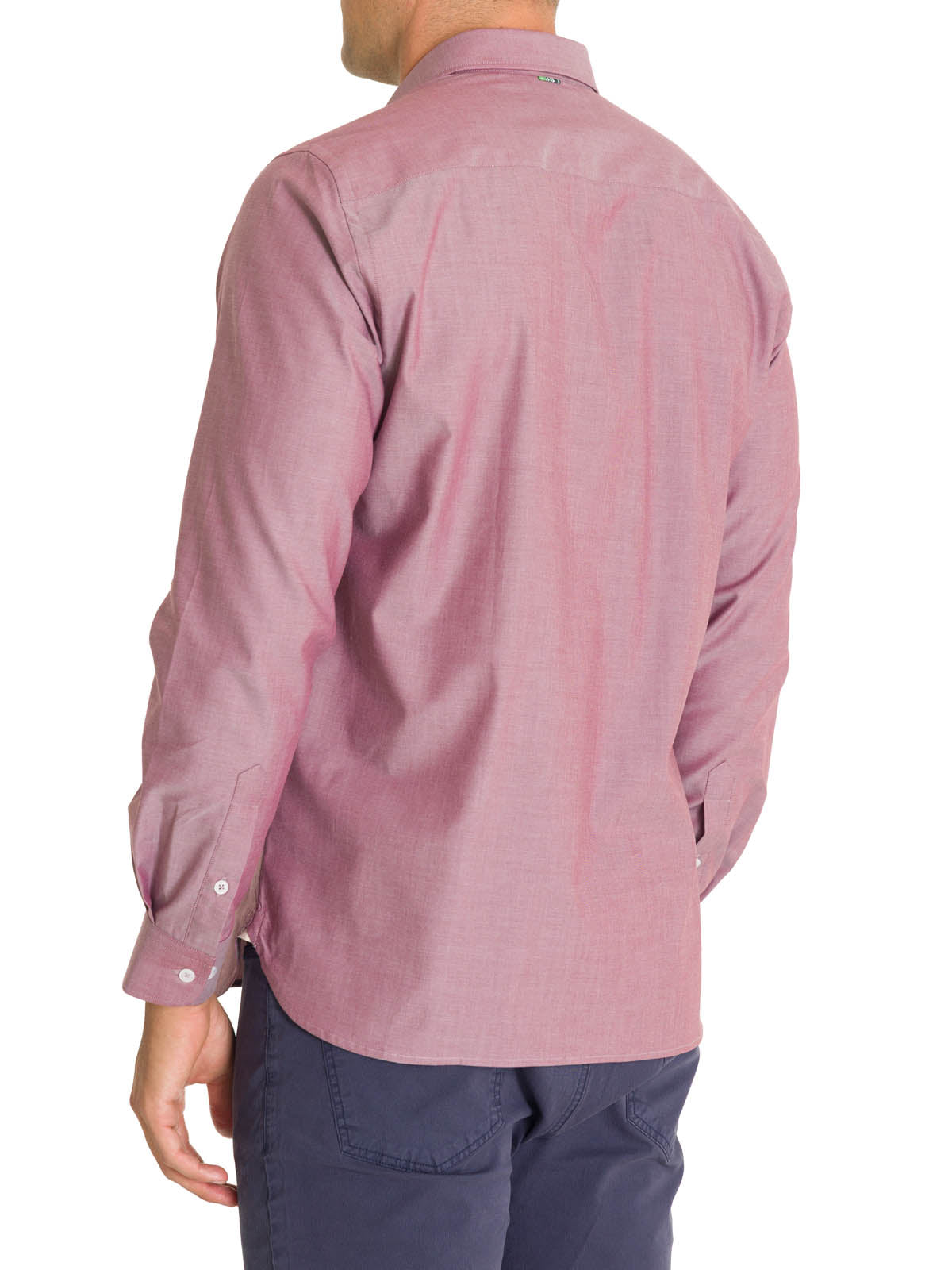 Camisa Algodón Hombre Woolsolid Rojo Rockford