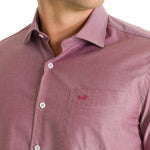 Camisa Algodón Hombre Woolsolid Rojo Rockford