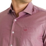 Camisa Algodón Hombre Woolsolid Rojo Rockford