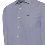 Camisa Algodón Hombre Woolsolid Azul Rockford