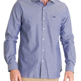 Camisa Algodón Hombre Woolsolid Azul Rockford