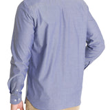 Camisa Algodón Hombre Woolsolid Azul Rockford