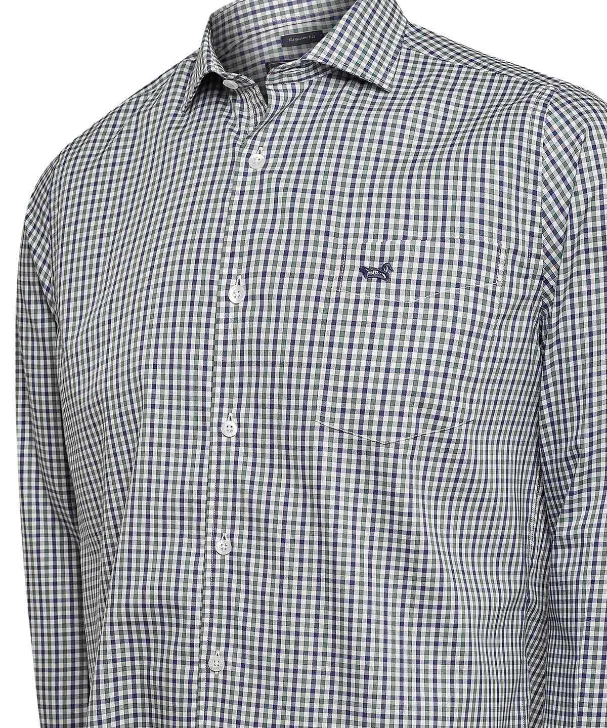 Camisa Algodón Hombre Wool Blanco Rockford